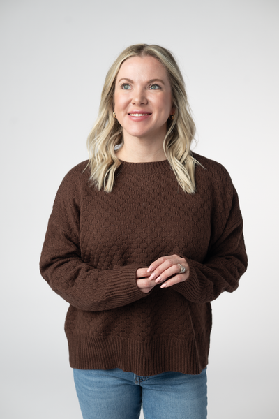 IN STOCK Gianna Pullover Sweater - Brown