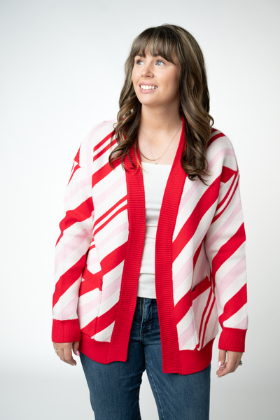 IN STOCK Candy Cane Cardigan