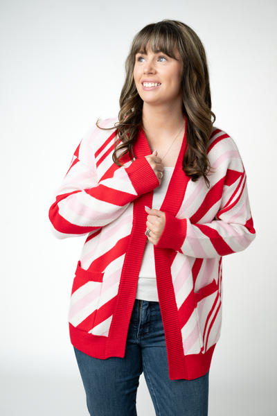 IN STOCK Candy Cane Cardigan