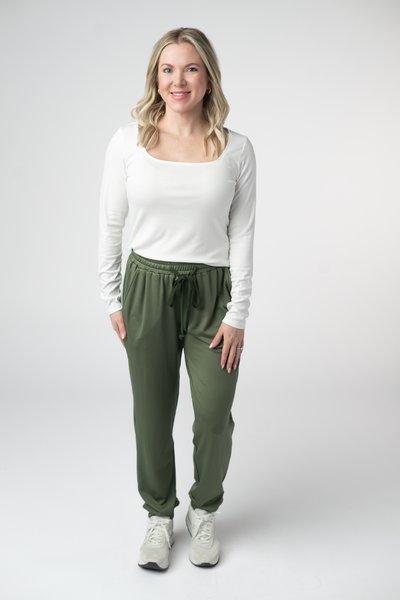 IN STOCK Cloud Joggers - Olive - Pumpkin Patch Co