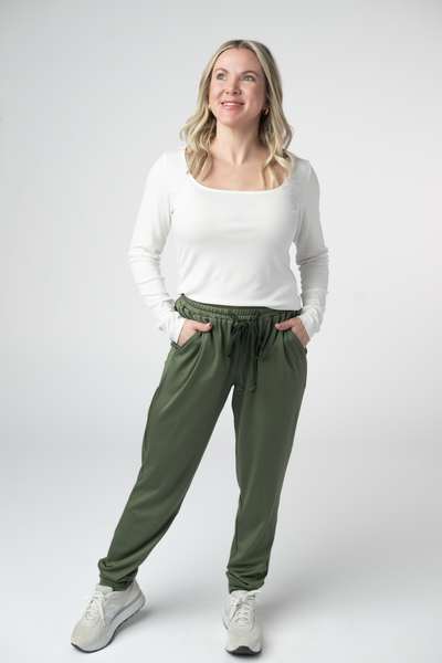 IN STOCK Cloud Joggers - Olive - Pumpkin Patch Co