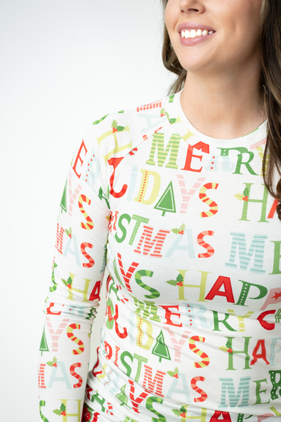 IN STOCK Blair Long Sleeve Top - Merry Christmas