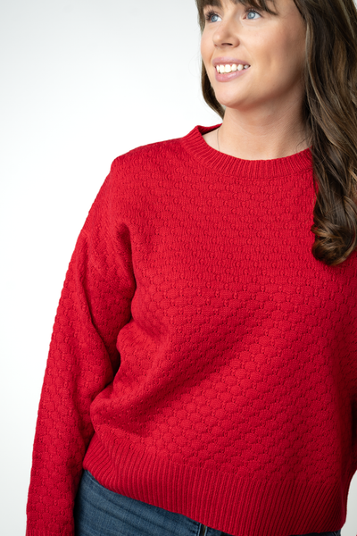 IN STOCK Gianna Pullover Sweater - Red