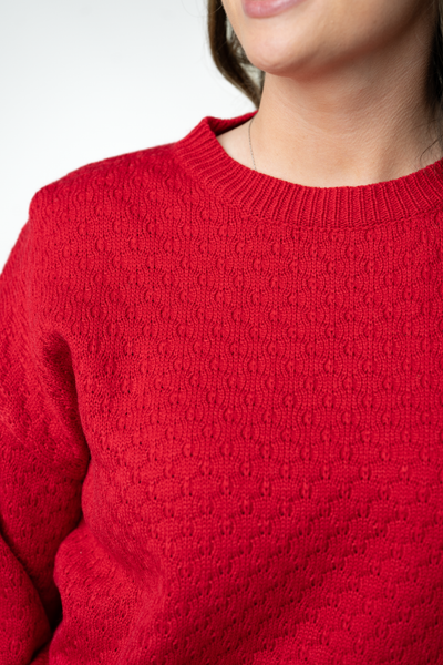 IN STOCK Gianna Pullover Sweater - Red
