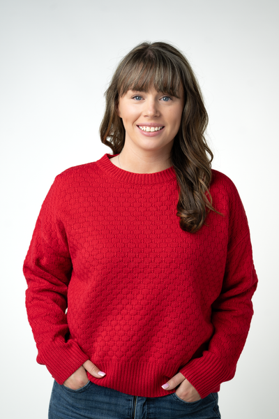 IN STOCK Gianna Pullover Sweater - Red