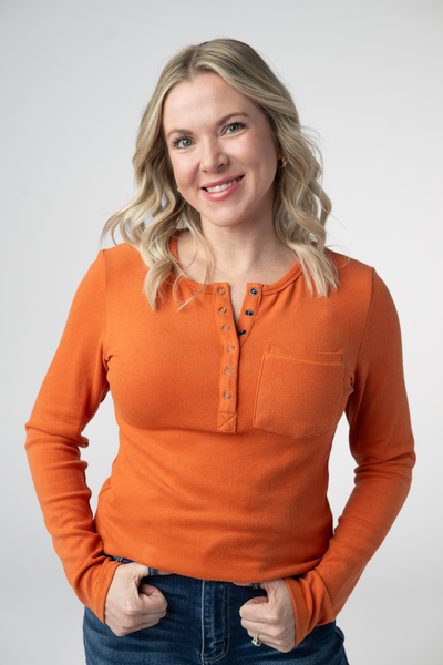 IN STOCK Georgia Long Sleeve Top - Pumpkin Spice - Pumpkin Patch Co