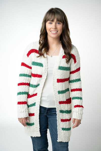 IN STOCK Christmas Striped Cardigan