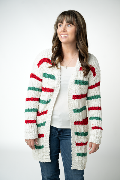 IN STOCK Christmas Striped Cardigan
