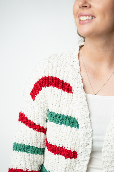 IN STOCK Christmas Striped Cardigan