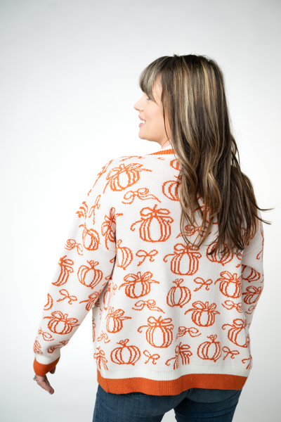 IN STOCK Pumpkins Pocket Cardigan - Pumpkin Patch Co