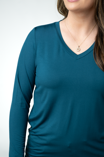 IN STOCK Larissa Long Sleeve - Teal - Pumpkin Patch Co