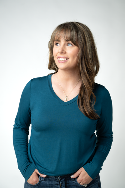 IN STOCK Larissa Long Sleeve - Teal - Pumpkin Patch Co