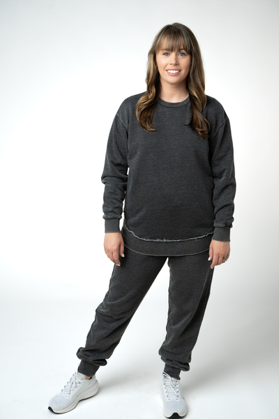 IN STOCK Vintage Wash Joggers - Black