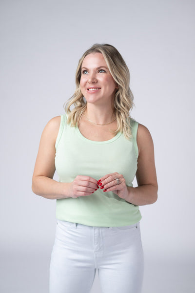 IN STOCK Ava Tank - Lime - Pumpkin Patch Co