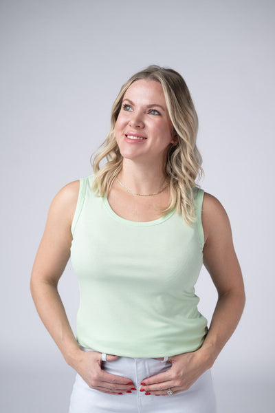 IN STOCK Ava Tank - Lime - Pumpkin Patch Co
