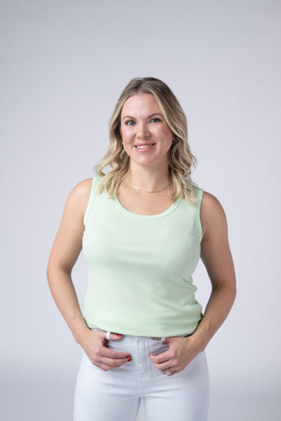 IN STOCK Ava Tank - Lime - Pumpkin Patch Co