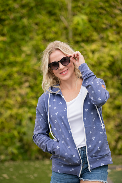 IN STOCK Fullzip Hoodie - Nautical Navy - Pumpkin Patch Co
