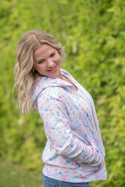 IN STOCK Fullzip Hoodie - Petal Gardens - Pumpkin Patch Co