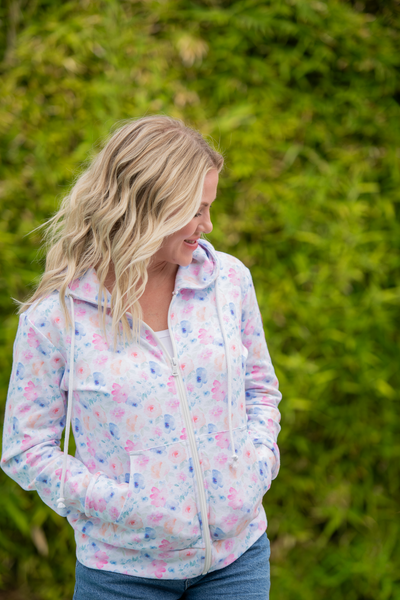 IN STOCK Fullzip Hoodie - Petal Gardens - Pumpkin Patch Co