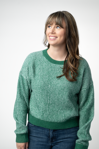 IN STOCK Josie Cozy Crew Sweater - Green