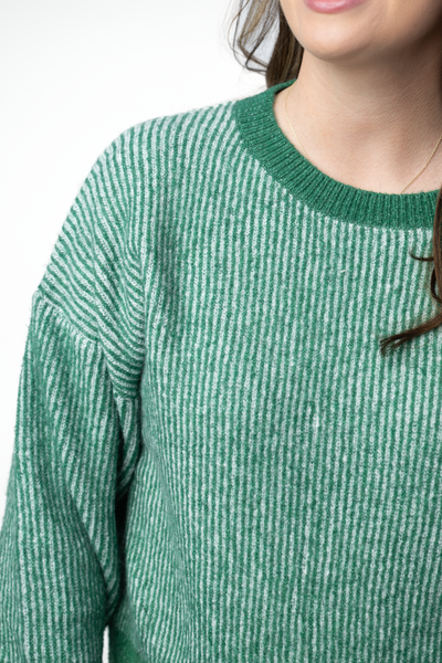IN STOCK Josie Cozy Crew Sweater - Green