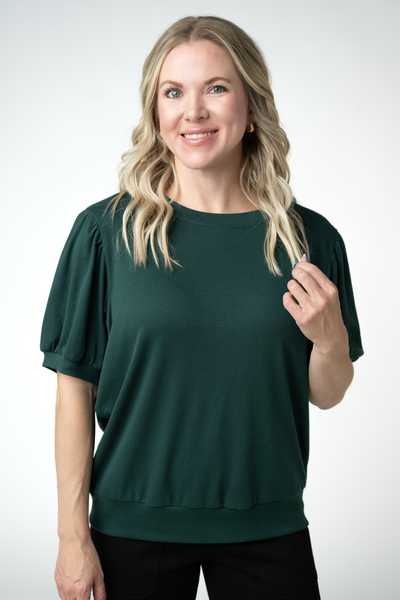 IN STOCK Katie Cozy Top - Evergreen