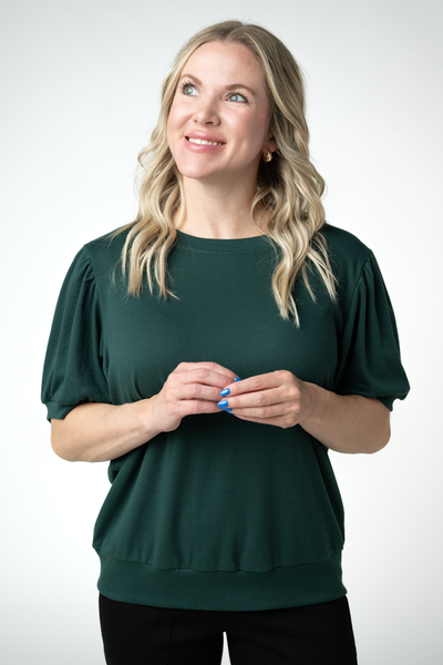 IN STOCK Katie Cozy Top - Evergreen