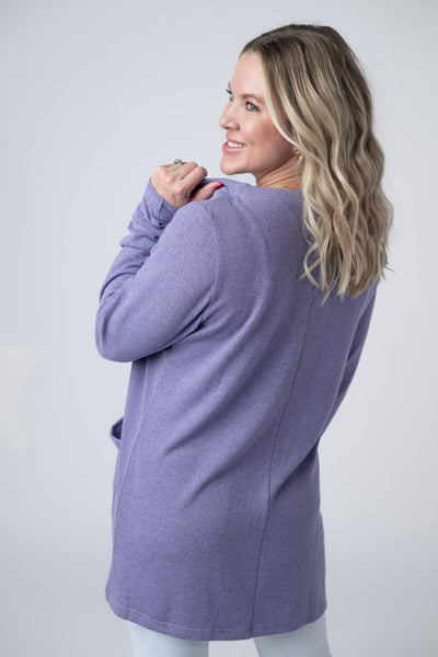 IN STOCK Cori Cardigan - Lavender - Pumpkin Patch Co