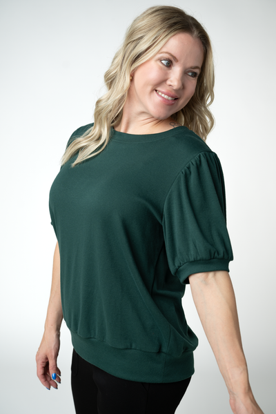 IN STOCK Katie Cozy Top - Evergreen