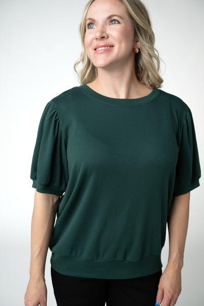 IN STOCK Katie Cozy Top - Evergreen