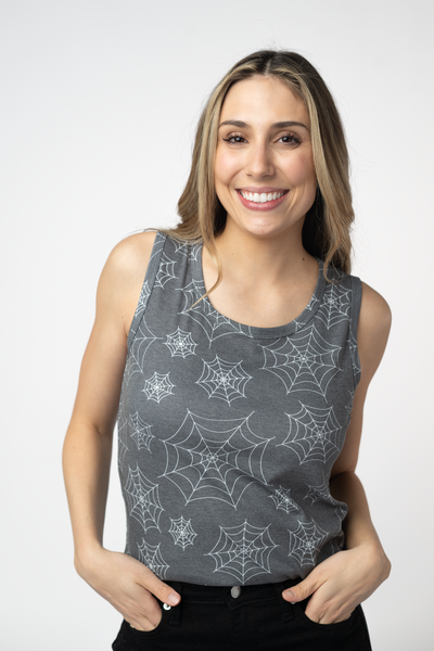 IN STOCK Ava Tank - Faded Black Webs