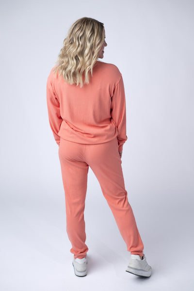 IN STOCK Corrine Joggers - Coral - Pumpkin Patch Co