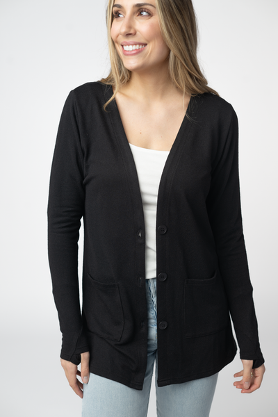 IN STOCK Cori Cardigan - Black - Pumpkin Patch Co