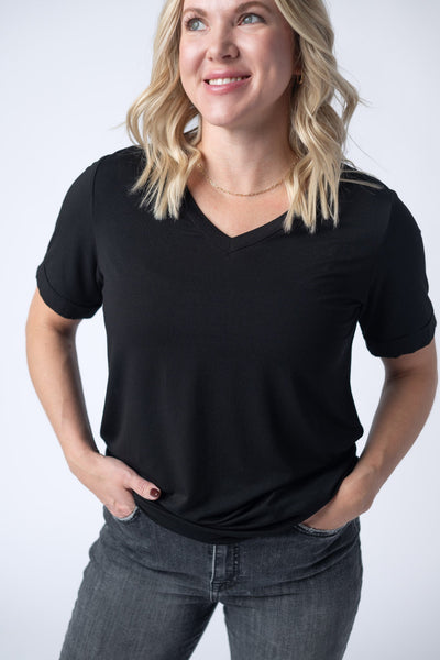 IN STOCK Sophie Tee - Black - Pumpkin Patch Co