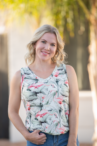 IN STOCK Noelle Tank - Flamingos - Pumpkin Patch Co