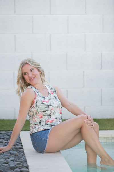 IN STOCK Noelle Tank - Flamingos - Pumpkin Patch Co