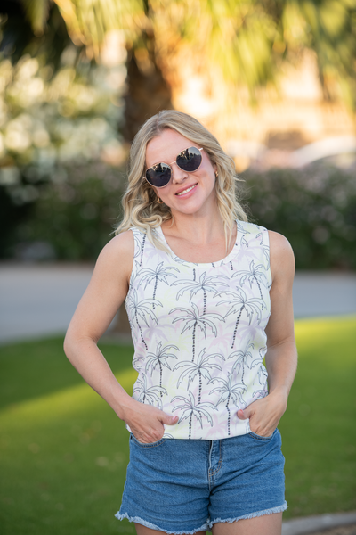 IN STOCK Ava Tank - Neon Palm - Pumpkin Patch Co