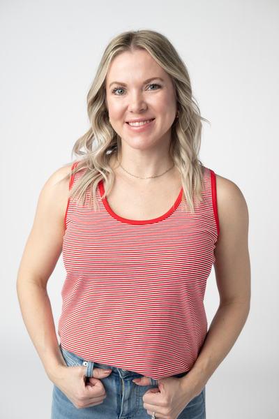 IN STOCK Micro Striped Tank - Red - Pumpkin Patch Co