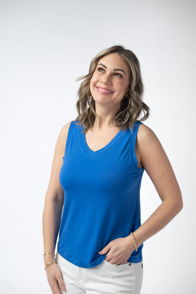 IN STOCK Noelle Tank - Blue - Pumpkin Patch Co