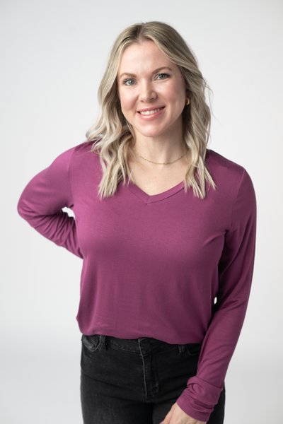 IN STOCK Larissa Long Sleeve - Mulberry FINAL SALE - Pumpkin Patch Co