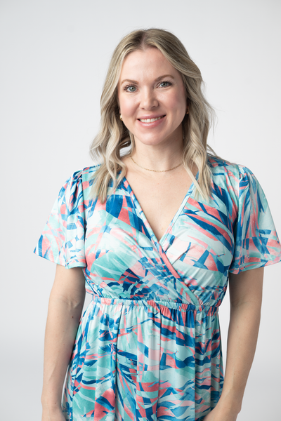 IN STOCK Millie Maxi Dress - Abstract Aqua Breeze