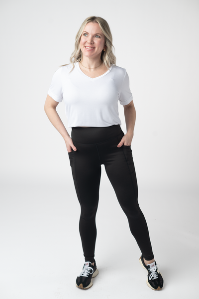 IN STOCK Athleisure Leggings - Black - Pumpkin Patch Co