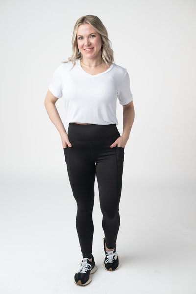 IN STOCK Athleisure Leggings - Black - Pumpkin Patch Co