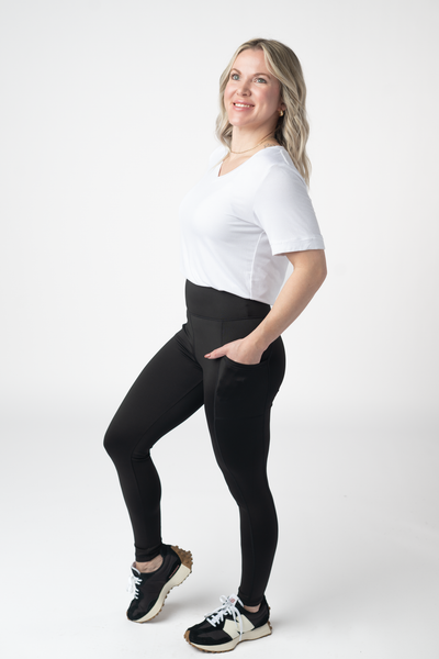 IN STOCK Athleisure Leggings - Black - Pumpkin Patch Co