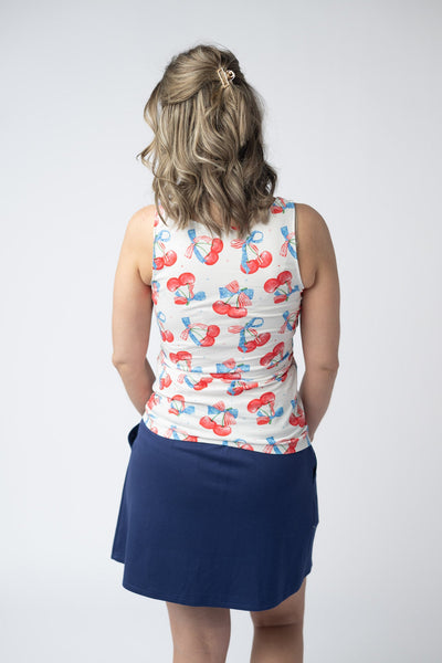 IN STOCK Romy Tank - Patriotic Cherries - Pumpkin Patch Co