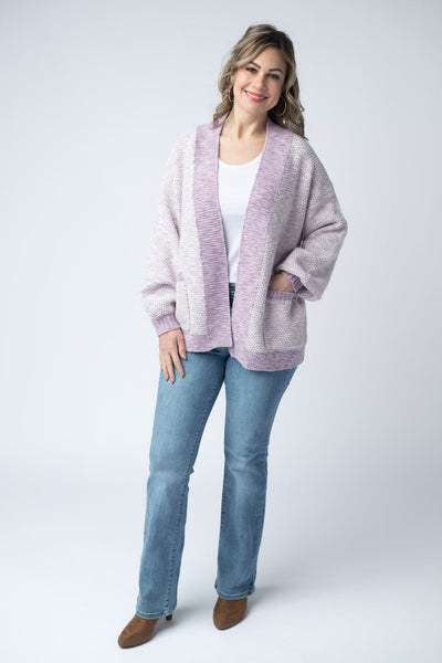 IN STOCK Kinsley Cardigan - Purple Mix - Pumpkin Patch Co