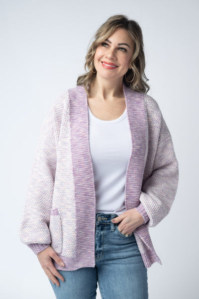 IN STOCK Kinsley Cardigan - Purple Mix - Pumpkin Patch Co