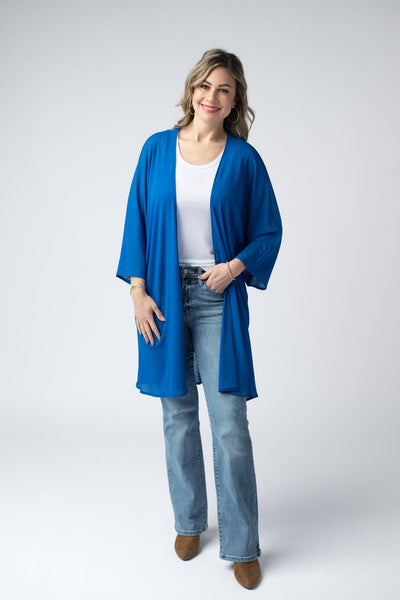 IN STOCK Ellie Cover-Up Kimono - Blue - Pumpkin Patch Co