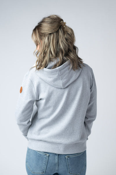 IN STOCK Fullzip Hoodie - Light Grey - Pumpkin Patch Co
