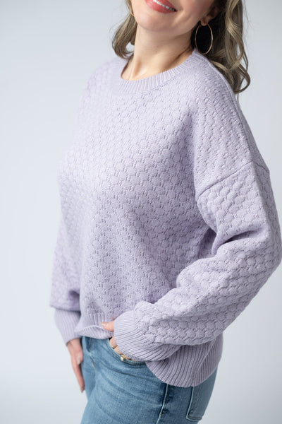 IN STOCK Gianna Pullover Sweater - Lavender - Pumpkin Patch Co